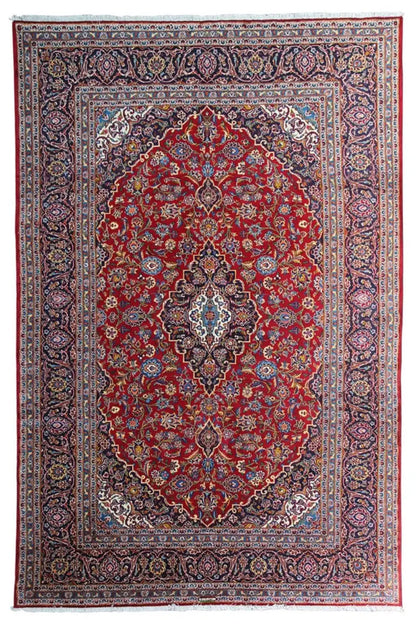 Keshan - Rot (354x253 cm) - German Carpet Shop