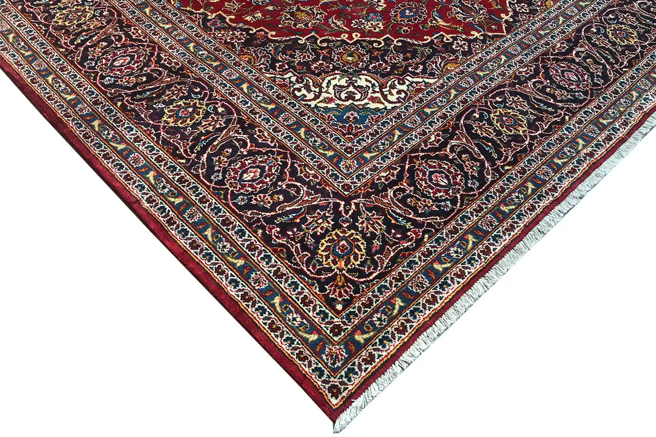 Keshan - Rot (354x253 cm) - German Carpet Shop