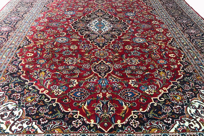 Keshan - Rot (354x253 cm) - German Carpet Shop