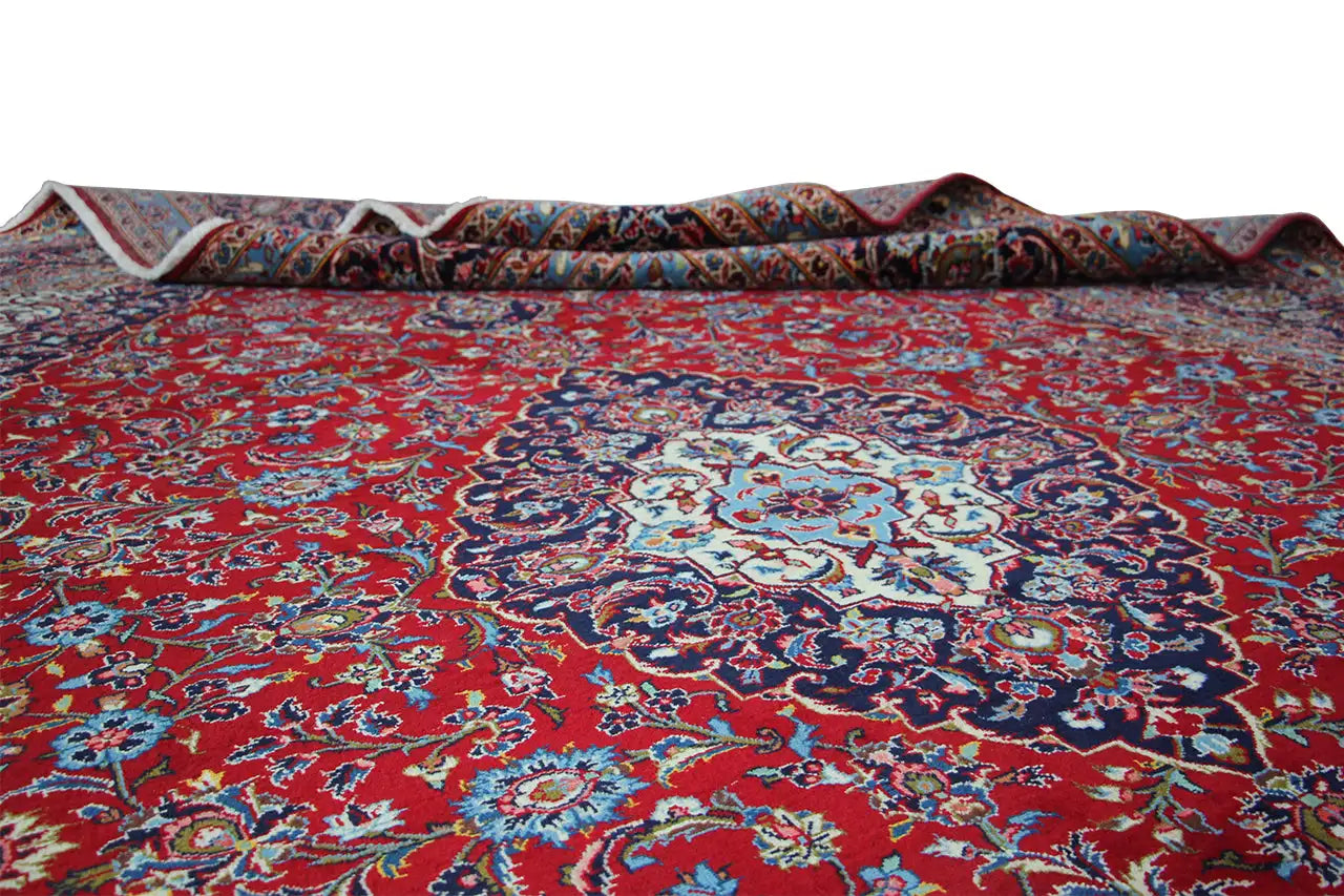 Keshan - Rot (361x250 cm) - German Carpet Shop