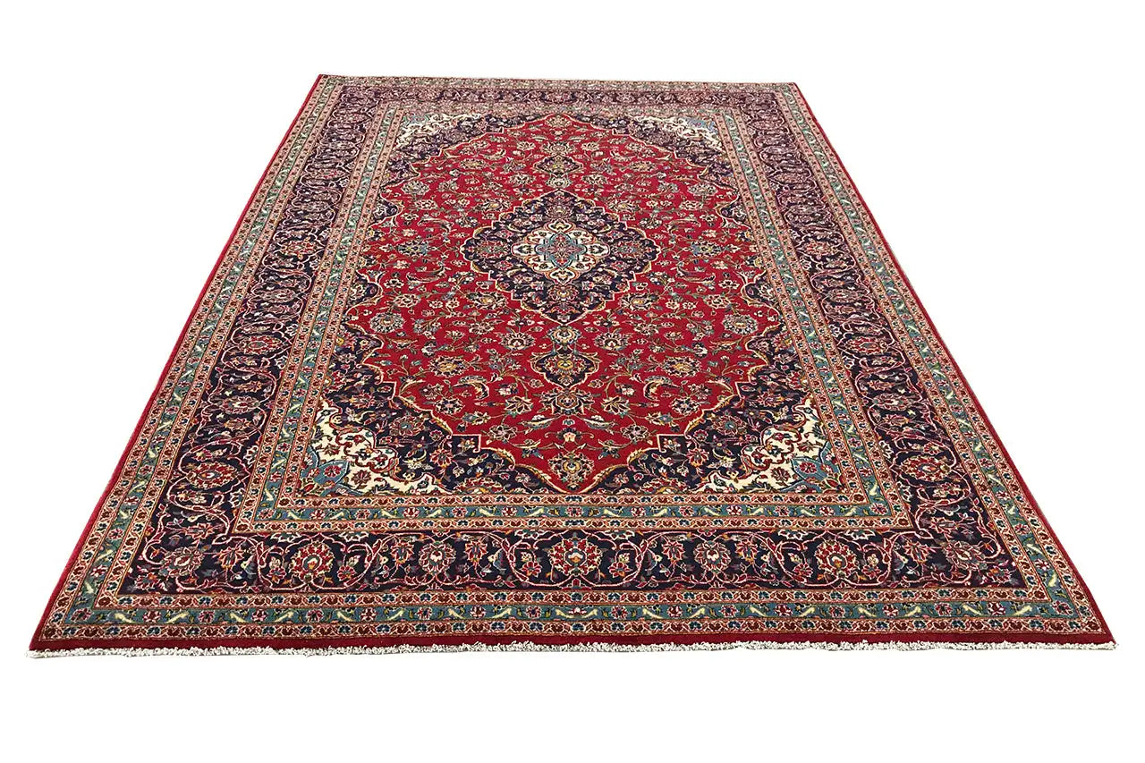 Keshan - Rot (353x247 cm) - German Carpet Shop