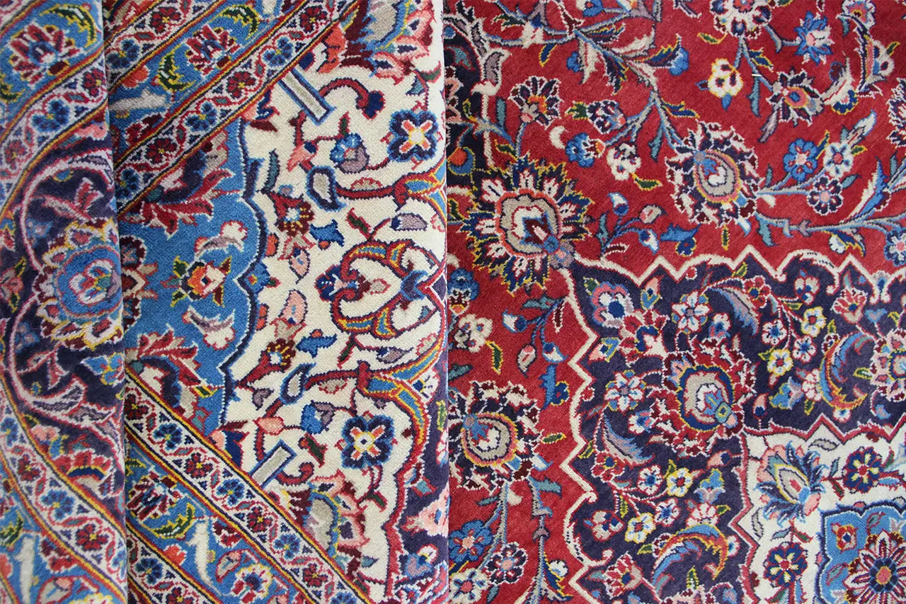 Keshan - Rot (409x302 cm) - German Carpet Shop