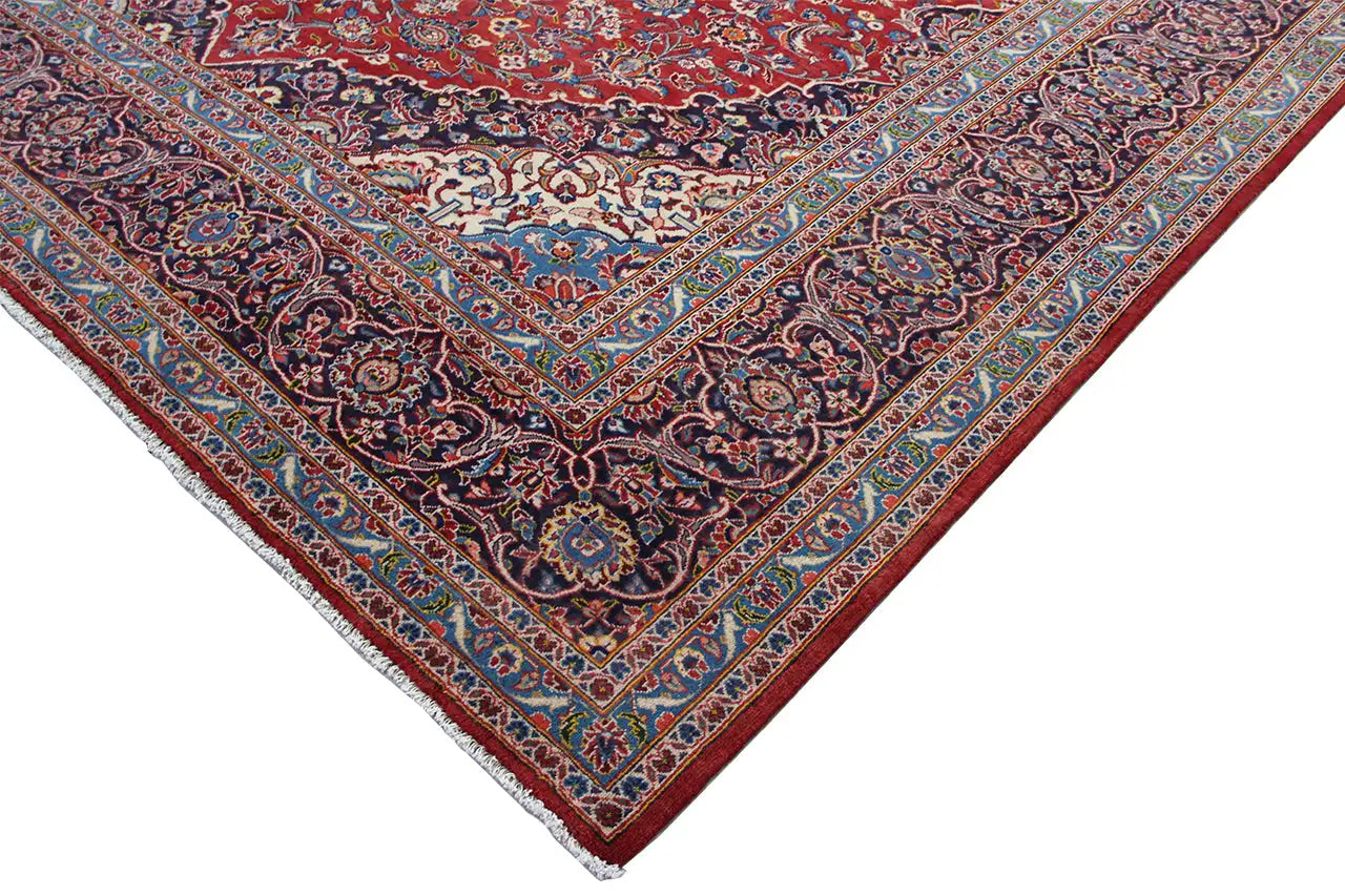 Keshan - Rot (409x302 cm) - German Carpet Shop