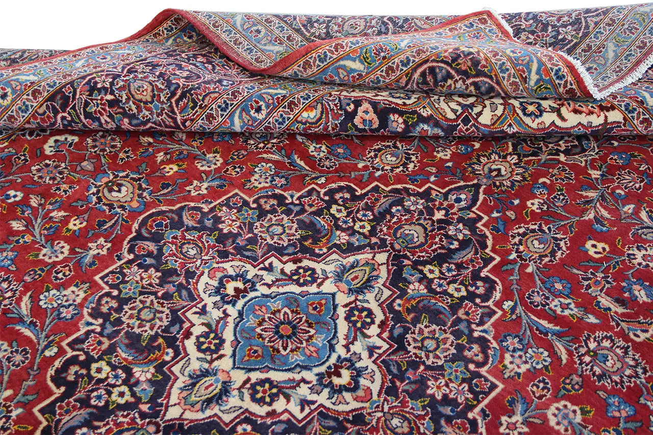 Keshan - Rot (409x302 cm) - German Carpet Shop