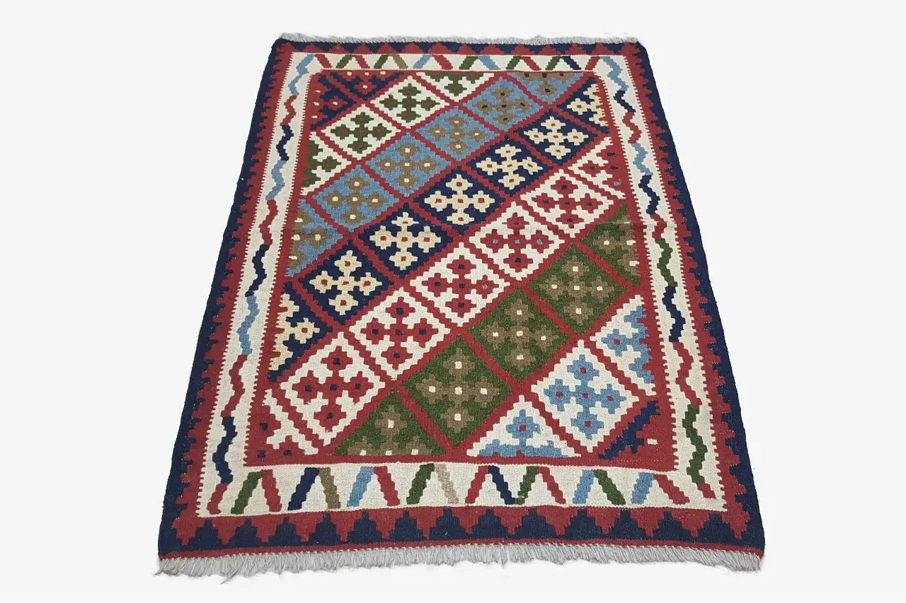 Kilim Qashqai - Multicolor 11PL 145x101 cm - German Carpet Shop