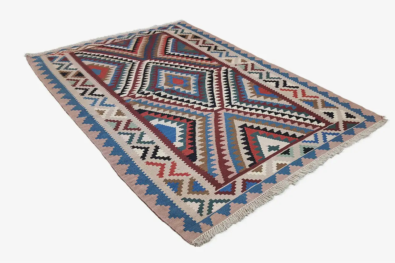 Kilim Qashqai - Multicolor 16PL 155x107 cm - German Carpet Shop