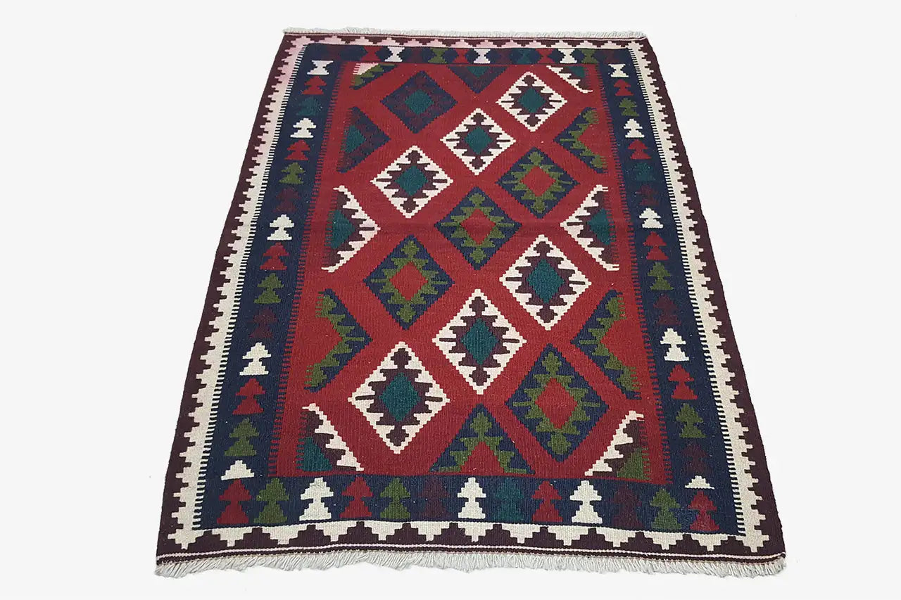 Kilim Qashqai - Multicolor 20PL 150x105 cm - German Carpet Shop