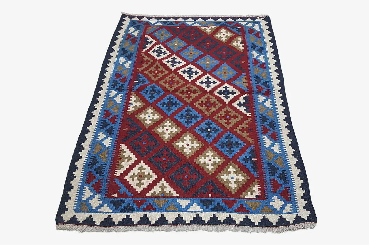 Kilim Qashqai - Multicolor 22PL 147x99 cm - German Carpet Shop