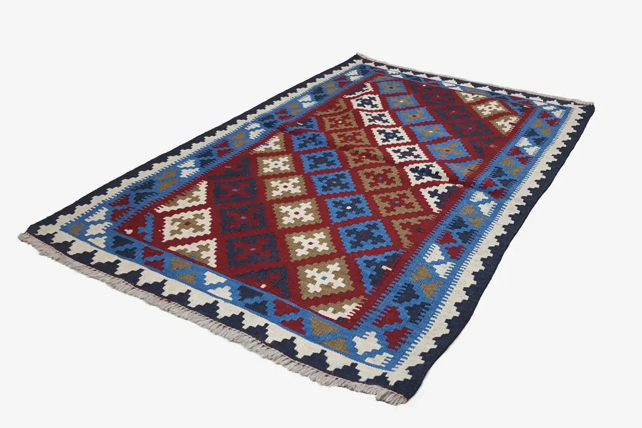 Kilim Qashqai - Multicolor 22PL 147x99 cm - German Carpet Shop