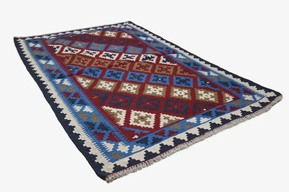 Kilim Qashqai - Multicolor 22PL 147x99 cm - German Carpet Shop