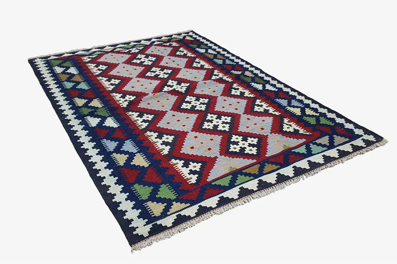 Kilim Qashqai - Multicolor 24PL 148x104 cm - German Carpet Shop