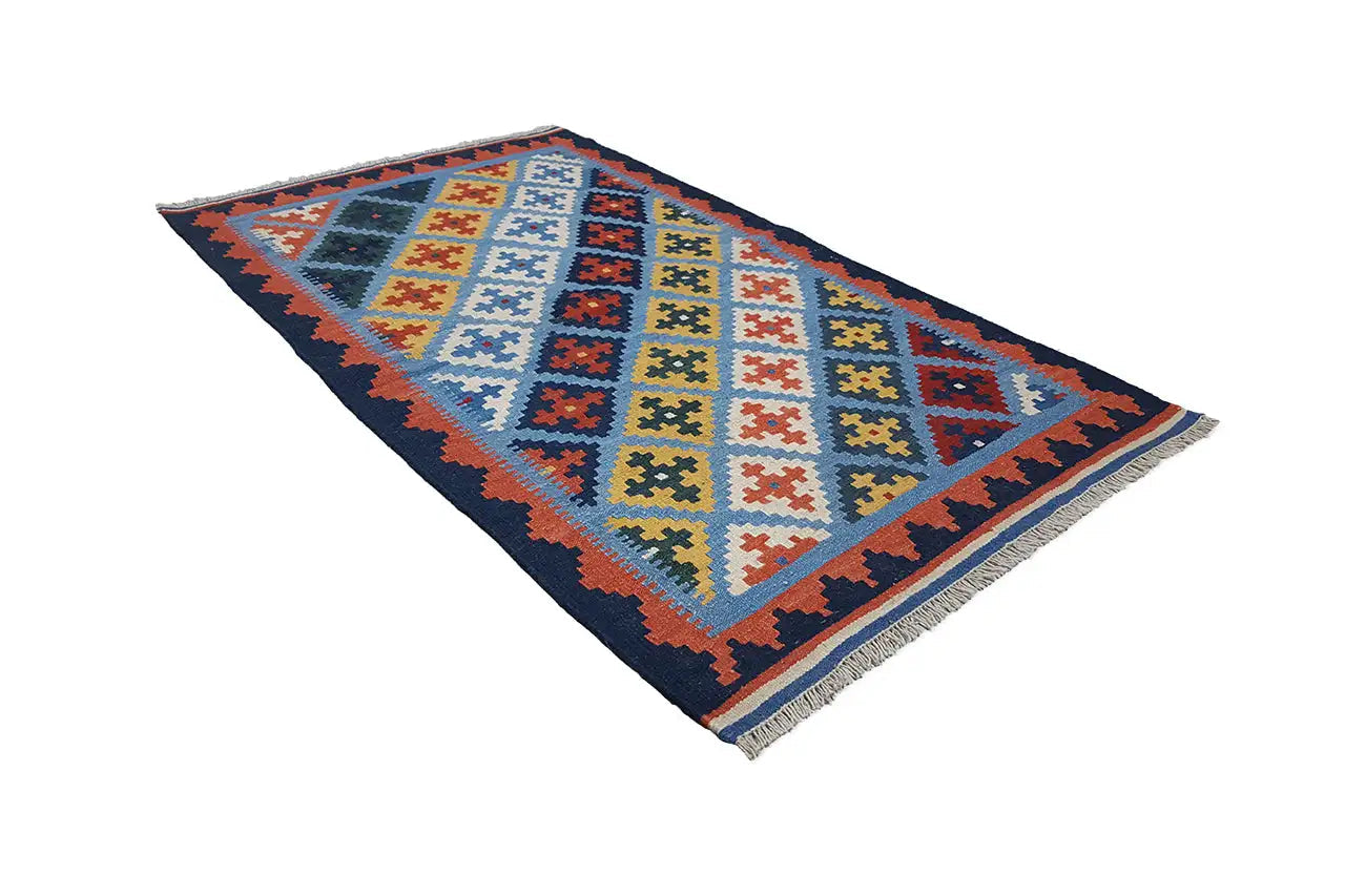 Kilim Qashqai - Multicolor - (161x90 cm) - German Carpet Shop