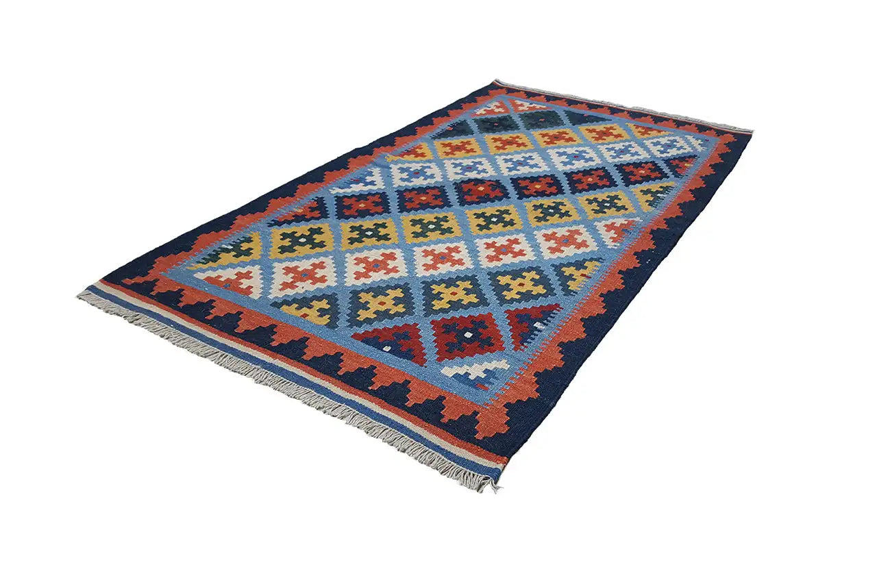 Kilim Qashqai - Multicolor - (161x90 cm) - German Carpet Shop