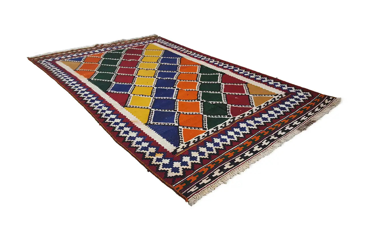 Kilim Qashqai - 802414 (201x128cm) - German Carpet Shop