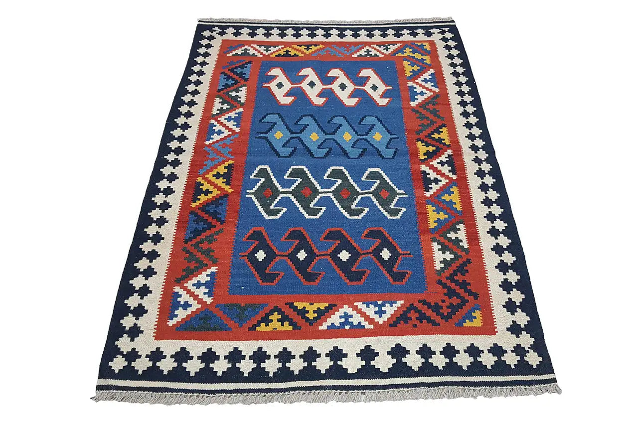 Kilim Qashqai - Multicolor 802423 156x108 cm - German Carpet Shop