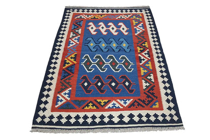 Kilim Qashqai - Multicolor 802423 156x108 cm - German Carpet Shop