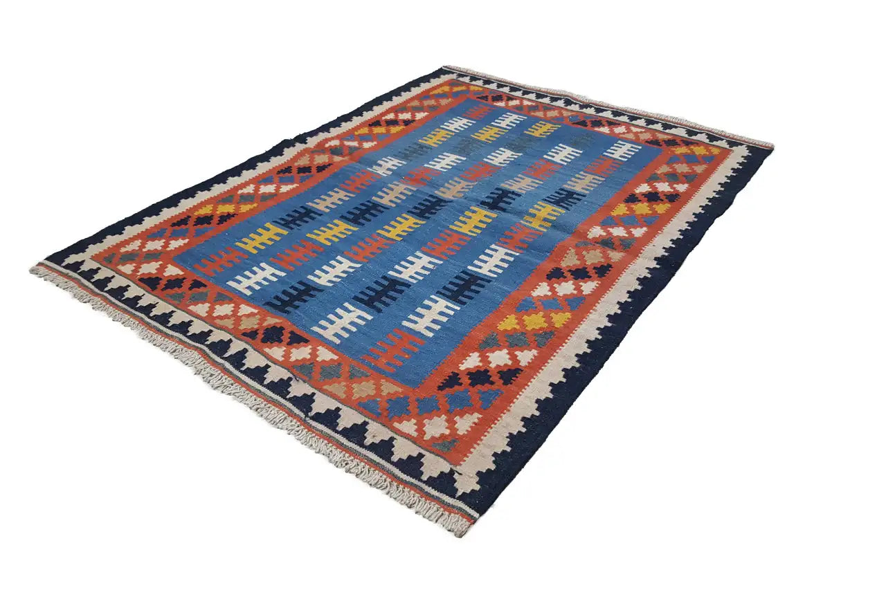 Kilim Qashqai - Multicolor 802427 142x105 cm - German Carpet Shop