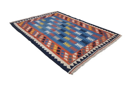 Kilim Qashqai - Multicolor 802427 142x105 cm - German Carpet Shop