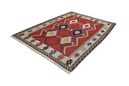Kilim Qashqai - Multicolor 802429 143x107 cm - German Carpet Shop