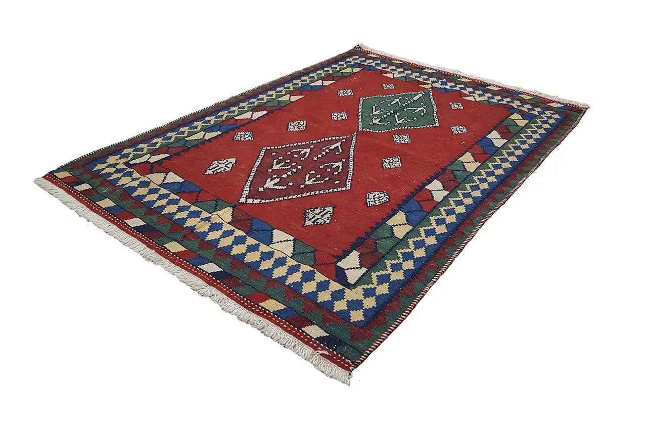Kilim Qashqai - Multicolor (150x110 cm) - German Carpet Shop