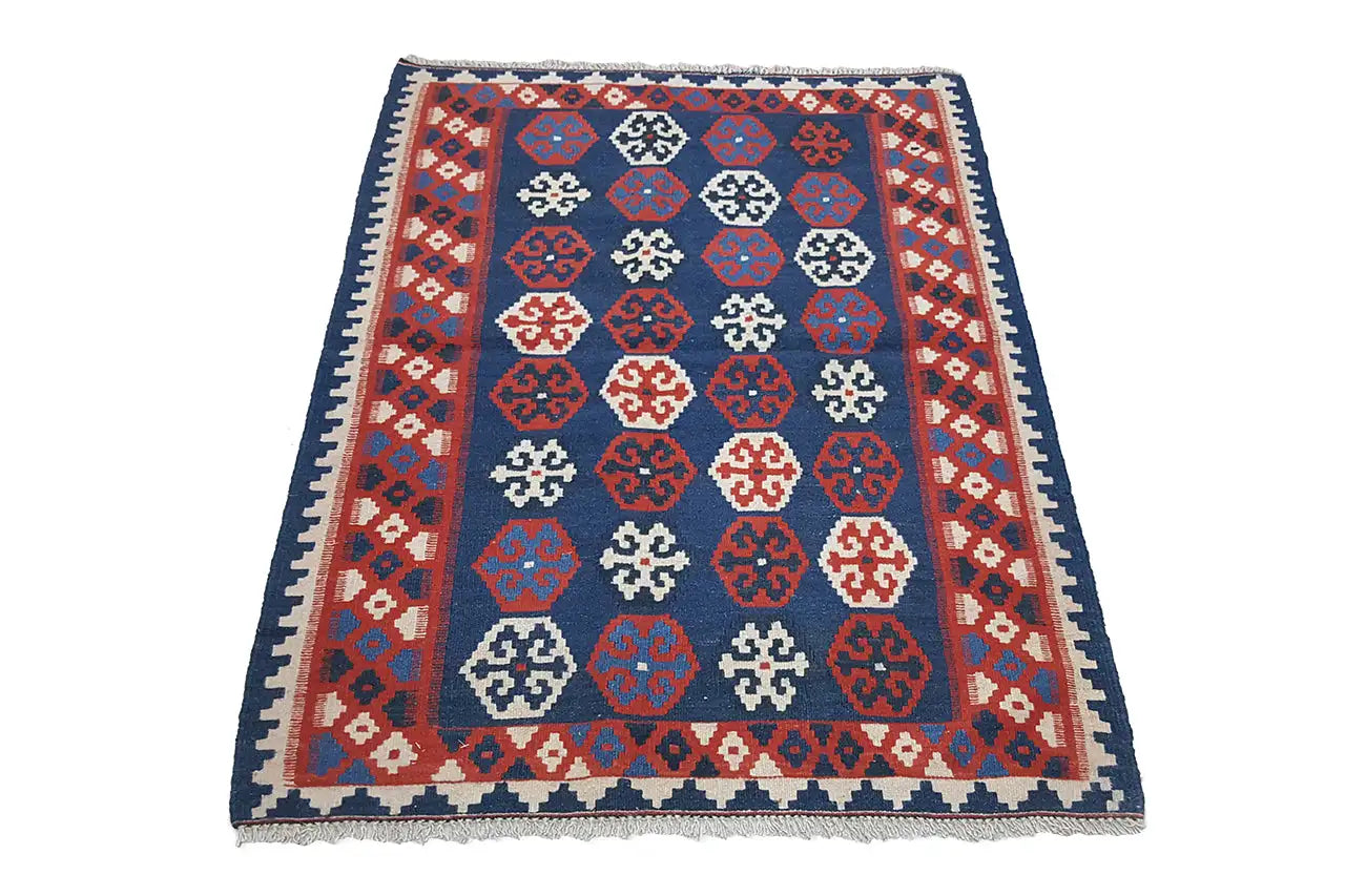 Kilim Qashqai - Multicolor - (146x99 cm) - German Carpet Shop