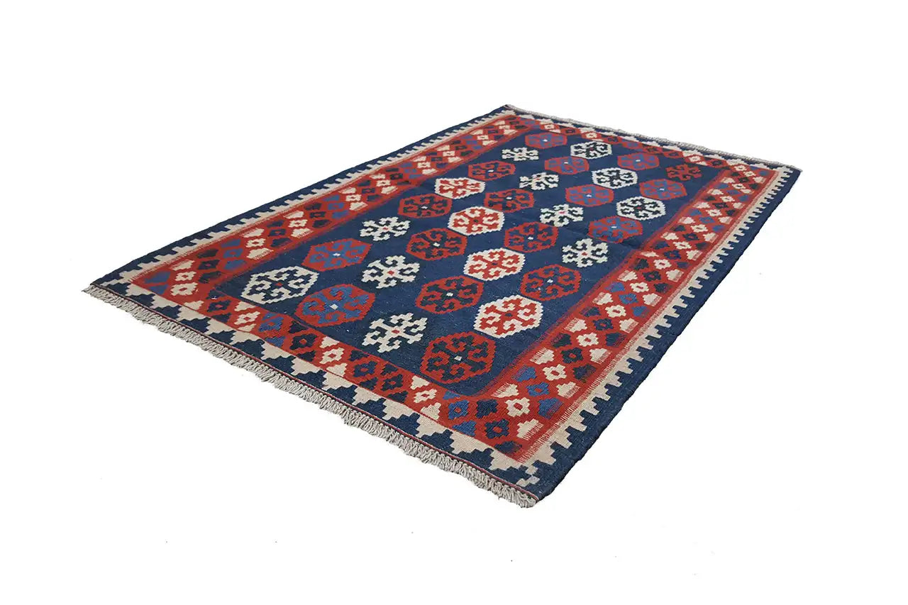 Kilim Qashqai - Multicolor - (146x99 cm) - German Carpet Shop