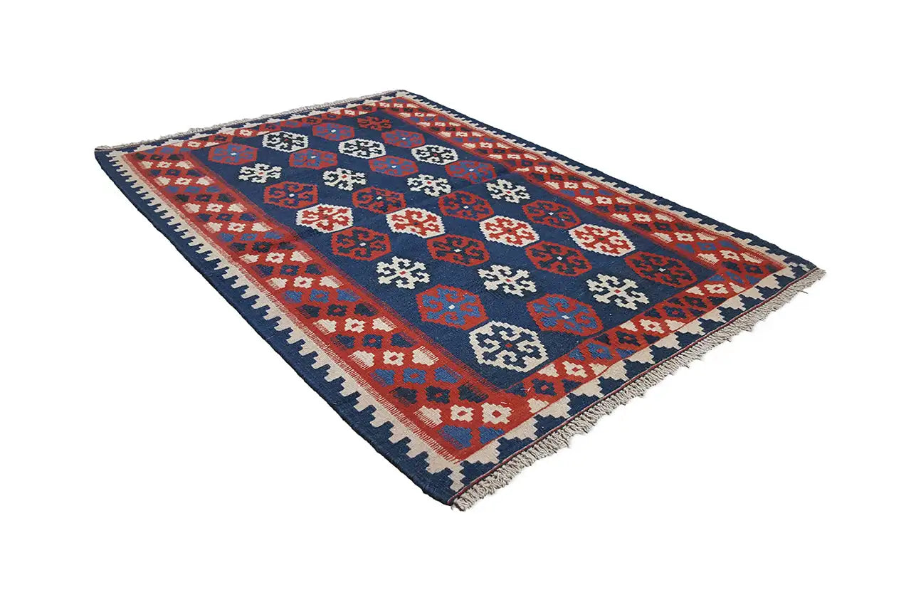 Kilim Qashqai - Multicolor - (146x99 cm) - German Carpet Shop