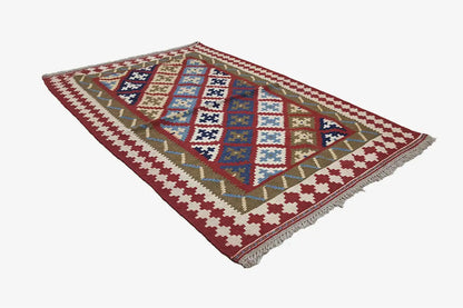 Kilim Qashqai - Multicolor 13PL 148x98 cm - German Carpet Shop