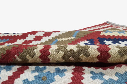 Kilim Qashqai - Multicolor 13PL 148x98 cm - German Carpet Shop