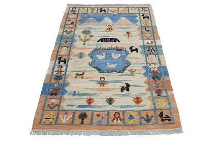  Kilim Qashqai  - 605612 (155x101 cm) - Premium Kelim from German Carpet Shop - Just €229! Shop now at German Carpet Shop
