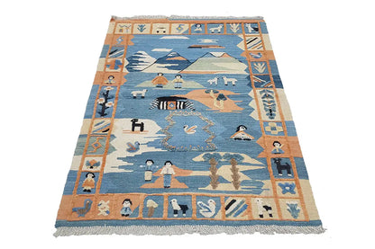  Kilim Qashqai  - 700084 (152x104 cm) - Premium Kelim from German Carpet Shop - Just €249! Shop now at German Carpet Shop