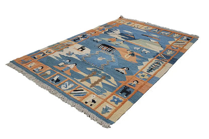  Kilim Qashqai  - 700084 (152x104 cm) - Premium Kelim from German Carpet Shop - Just €249! Shop now at German Carpet Shop