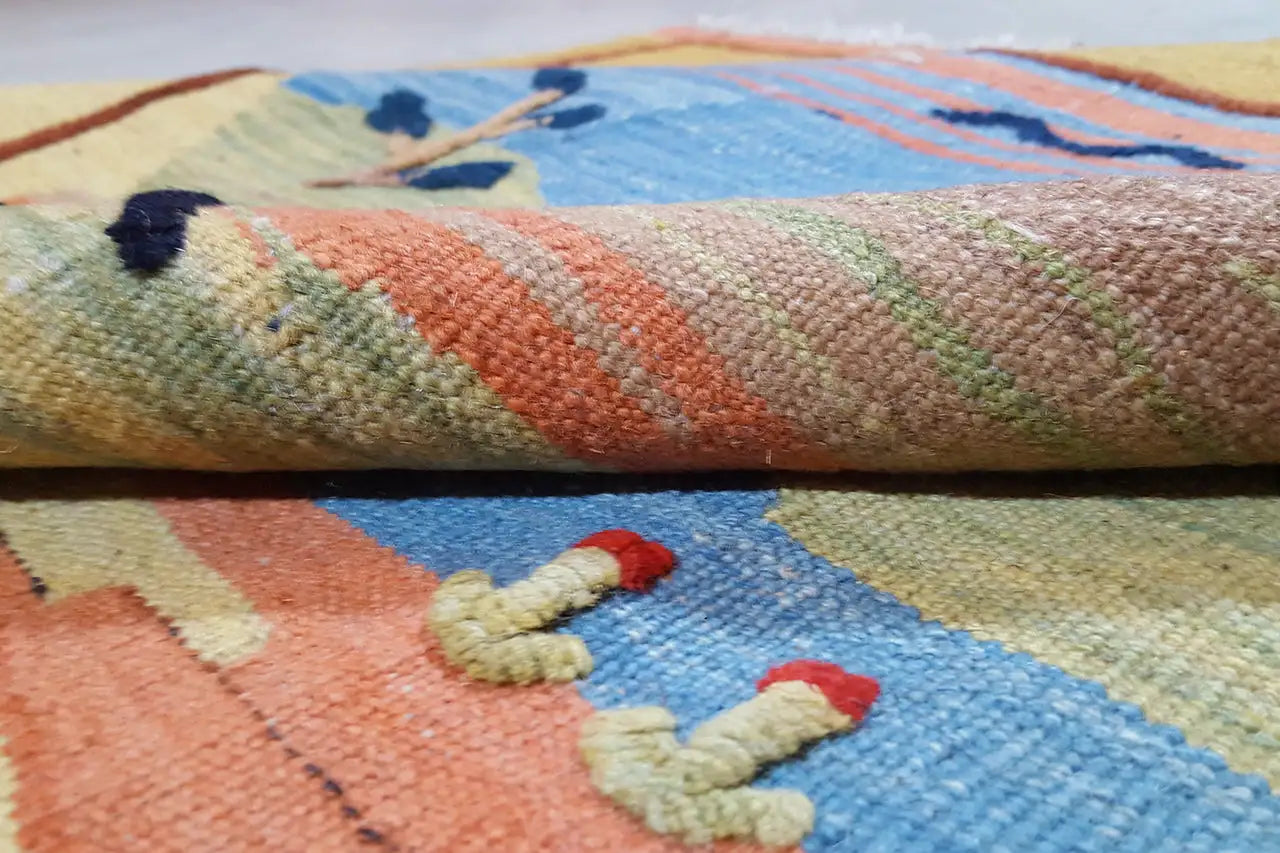  Kilim Qashqai  - 800595 (198x146 cm) - Premium Kelim from German Carpet Shop - Just €430! Shop now at German Carpet Shop