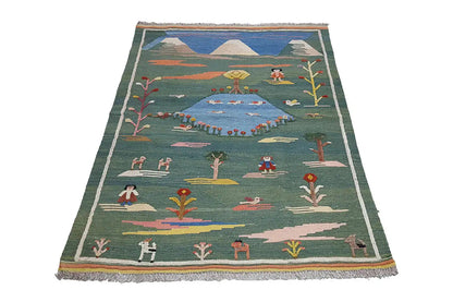  Kilim Qashqai  - 800598 (147x100 cm) - Premium Kelim from German Carpet Shop - Just €229! Shop now at German Carpet Shop