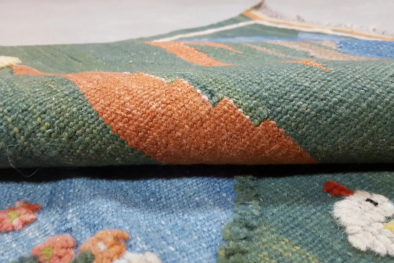 Kilim Qashqai - 800598 (147x100cm) - German Carpet Shop