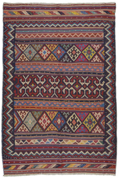  Kilim Sirjan - 804947 (200x146 cm) - Premium Kelim from German Carpet Shop - Just €319! Shop now at German Carpet Shop