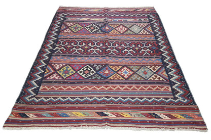  Kilim Sirjan - 804947 (200x146 cm) - Premium Kelim from German Carpet Shop - Just €319! Shop now at German Carpet Shop
