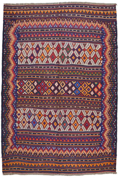  Kilim Sirjan - 905433 (218x164 cm) - Premium Kelim from German Carpet Shop - Just €490! Shop now at German Carpet Shop