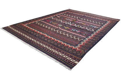  Kilim Sirjan - 905435 (208x155 cm) - Premium Kelim from German Carpet Shop - Just €349! Shop now at German Carpet Shop