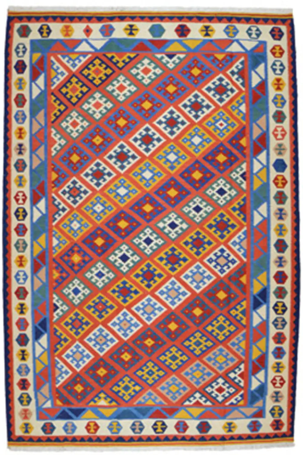  Kilim Qashqai  - 307036 (249x180 cm) - Premium Kelim from German Carpet Shop - Just €449! Shop now at German Carpet Shop