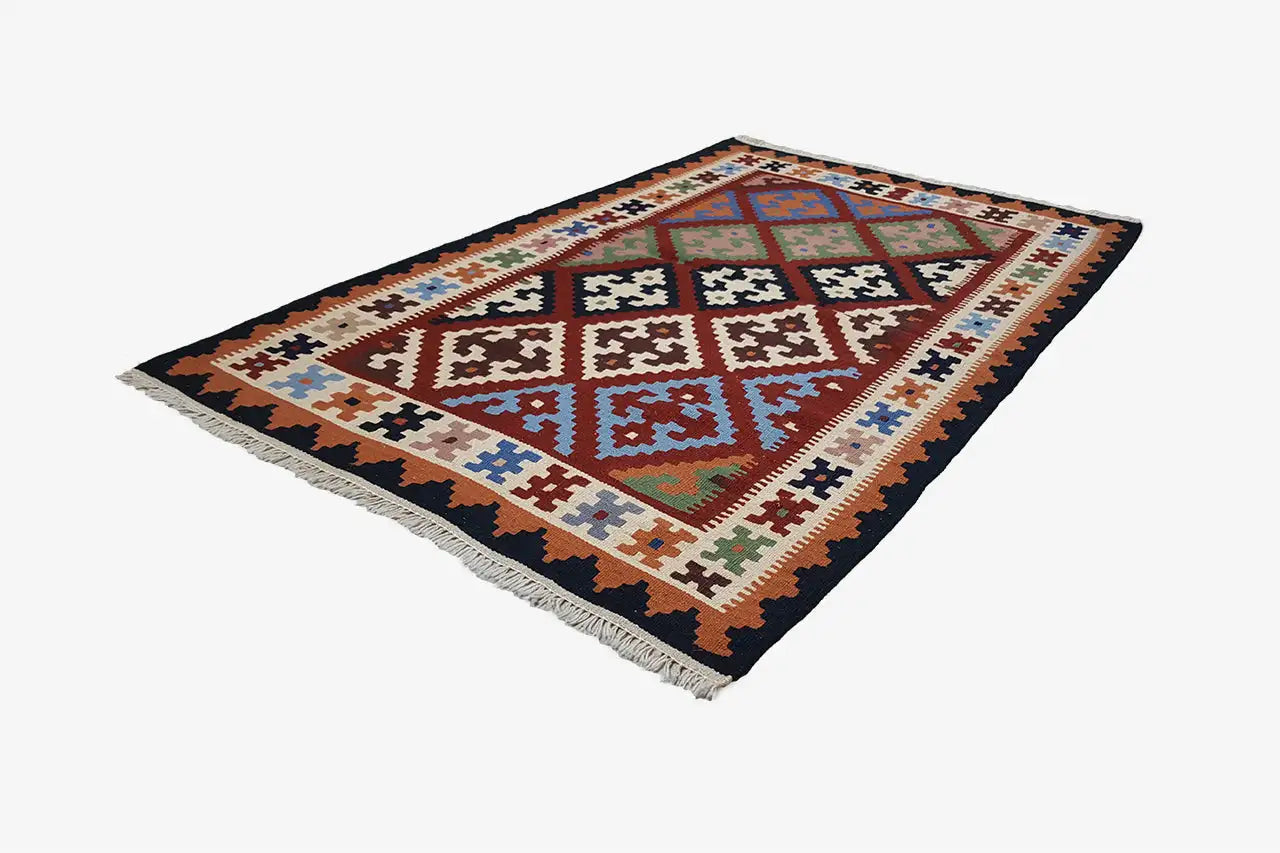 Kilim Qashqai - Multicolor 5PL 145x97 cm - German Carpet Shop