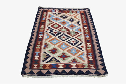 Kilim Qashqai - Multicolor 6PL 145x103 cm - German Carpet Shop