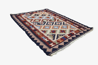 Kilim Qashqai - Multicolor 6PL 145x103 cm - German Carpet Shop