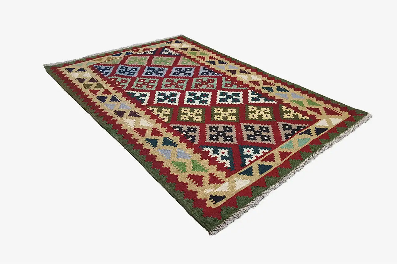 Kilim Qashqai - Multicolor 9500596 ( 149x100 ) cm - German Carpet Shop