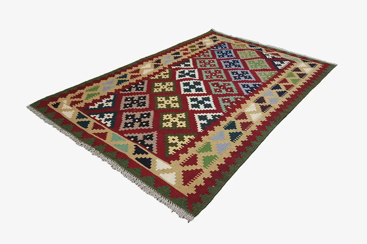 Kilim Qashqai - Multicolor 9500596 ( 149x100 ) cm - German Carpet Shop