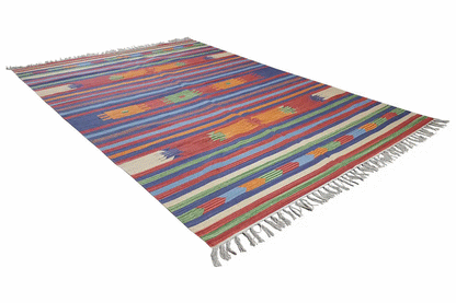 Moderner Kelim - Samak Multicolor (37390) - German Carpet Shop