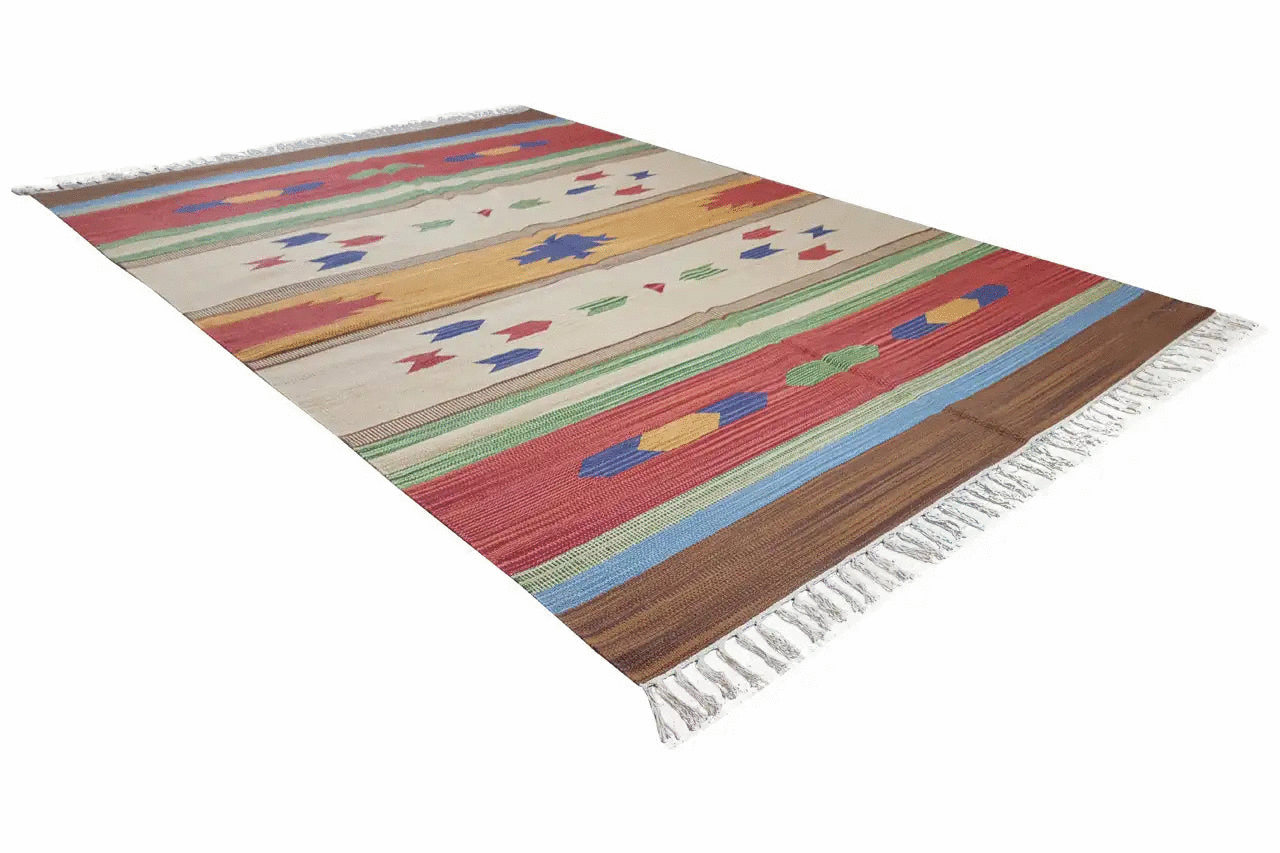 Moderner Kelim - Samak Multicolor - German Carpet Shop