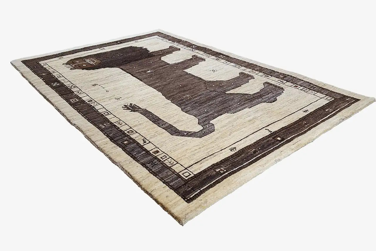 Löwen Gabbeh - 9701340 (184x122 cm) - German Carpet Shop