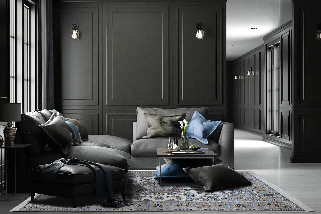 Indo Nain Teppich - Beige (249x174 cm) - German Carpet Shop