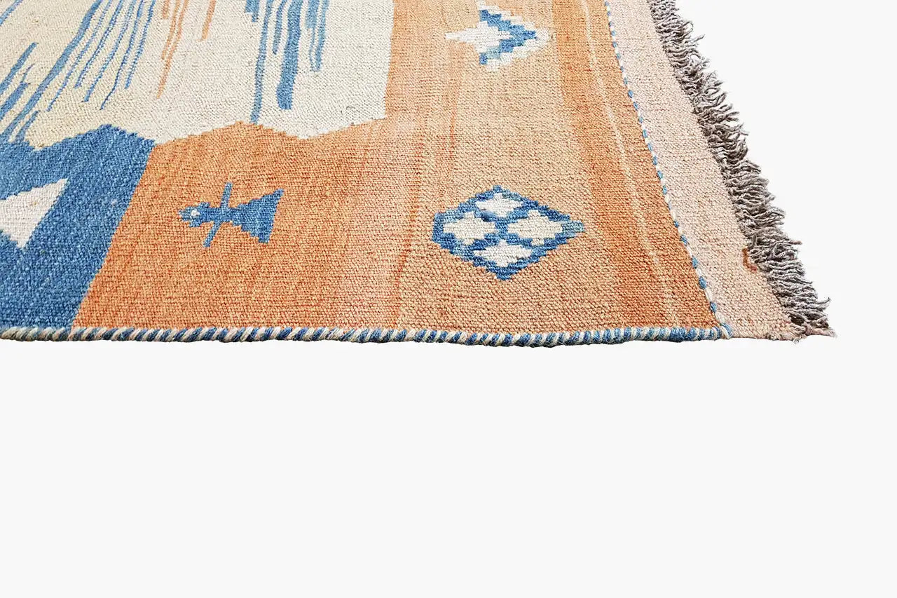 Kilim Qashqai - 804915 (214x146cm) - German Carpet Shop